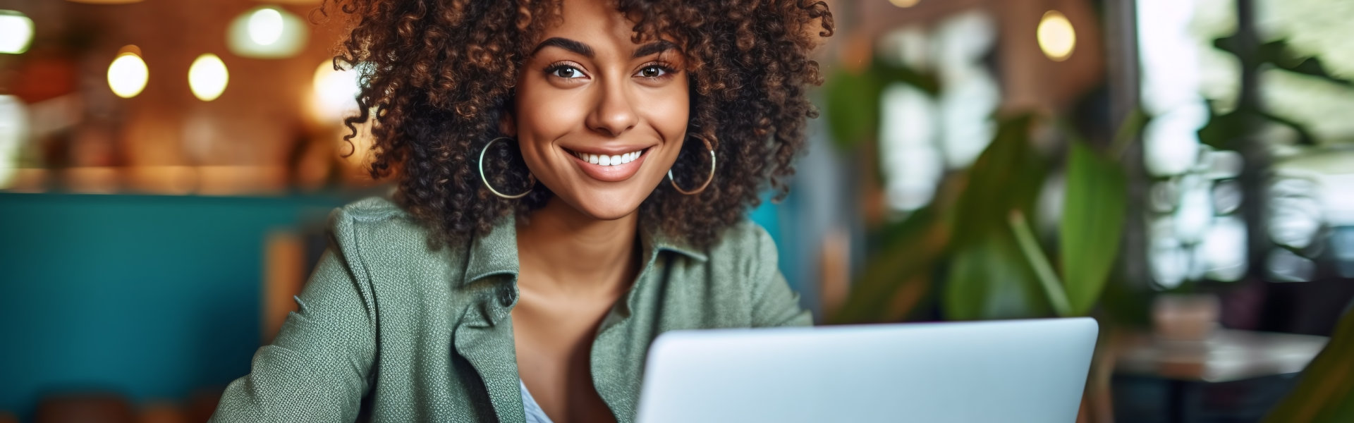 woman smiling